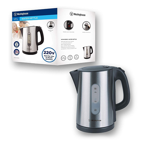 Westinghouse WKWK0805 - 1.7 Liter Cordless Electric Kettle - 220-240 Volt 50 Hz