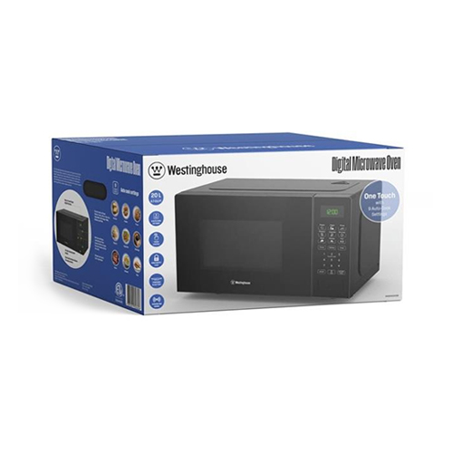 Westinghouse WKMWW2002BK - 110-120 Volt 60 Hz 700 Watt - 0.7 Cu Ft Digital Microwave - Black Color 
