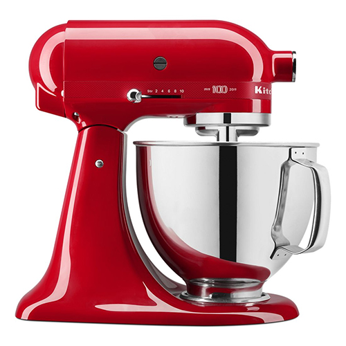 Kitchenaid 5KSM180HESD Artisan Serier 4.8 Tilt-Head Stand Mixer - Color Passion Red  - 220-240 Volt 50 Hz  