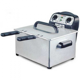 Alpina SF4008 220-240 Volts Twin Steel Bowl Deep Fryer